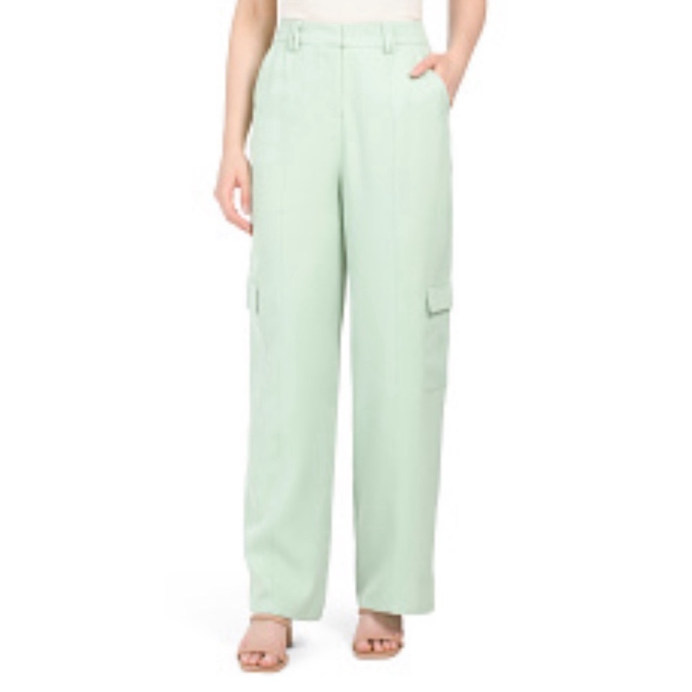 NWT New 4TH & RECKLESS Light Green Kylah Cargo Trousers Size S
